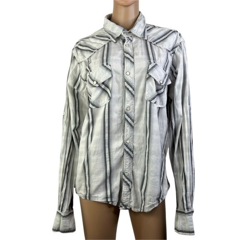 supply company USA L Women Buttons Down shirt Sz L